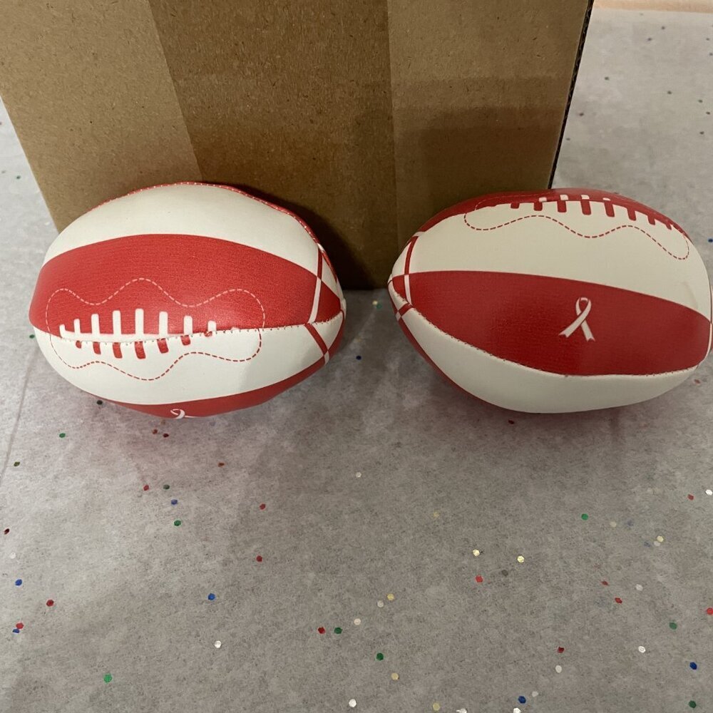 Teachers look a 24 Pcs Red Ribbon Week Footballs - Picture 2 of 5
